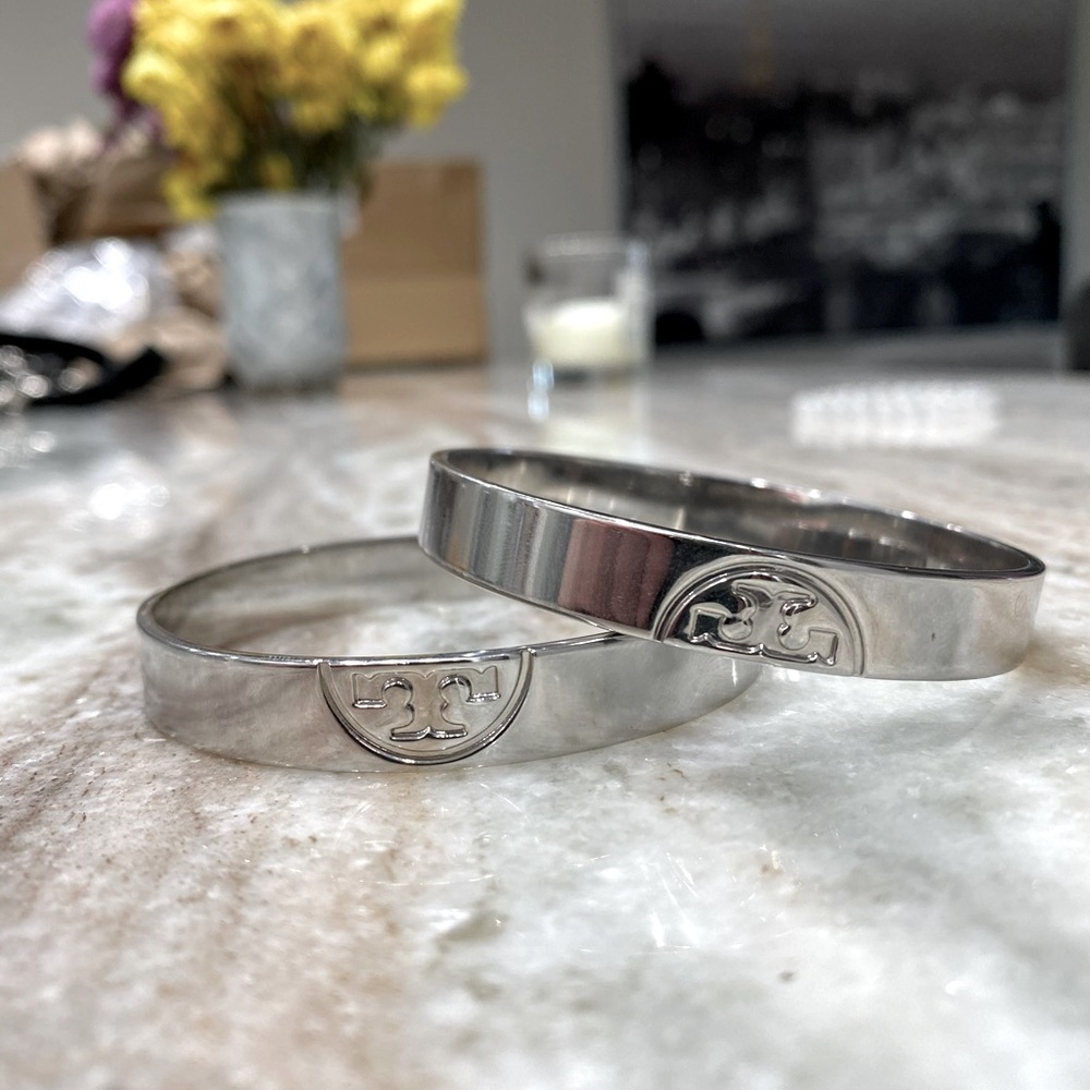Tory Burch Sterling Silver double cuffs